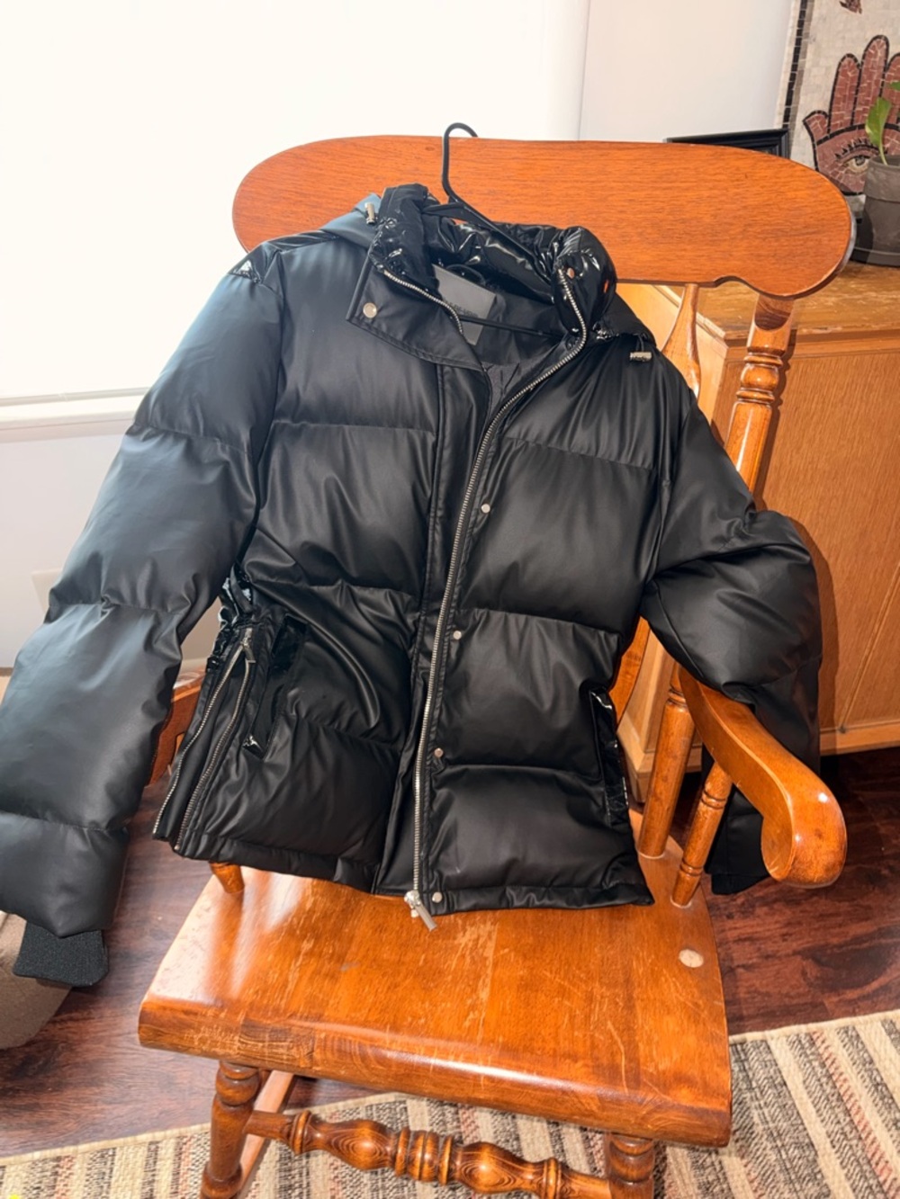 Maniere De Voir [L] Black Quilted Puffer
